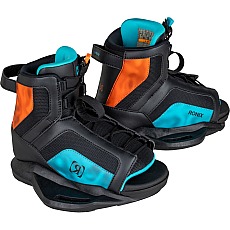 Ronix Childs Vision Wakeboard Boots  – Schwarz/Blau/Rot