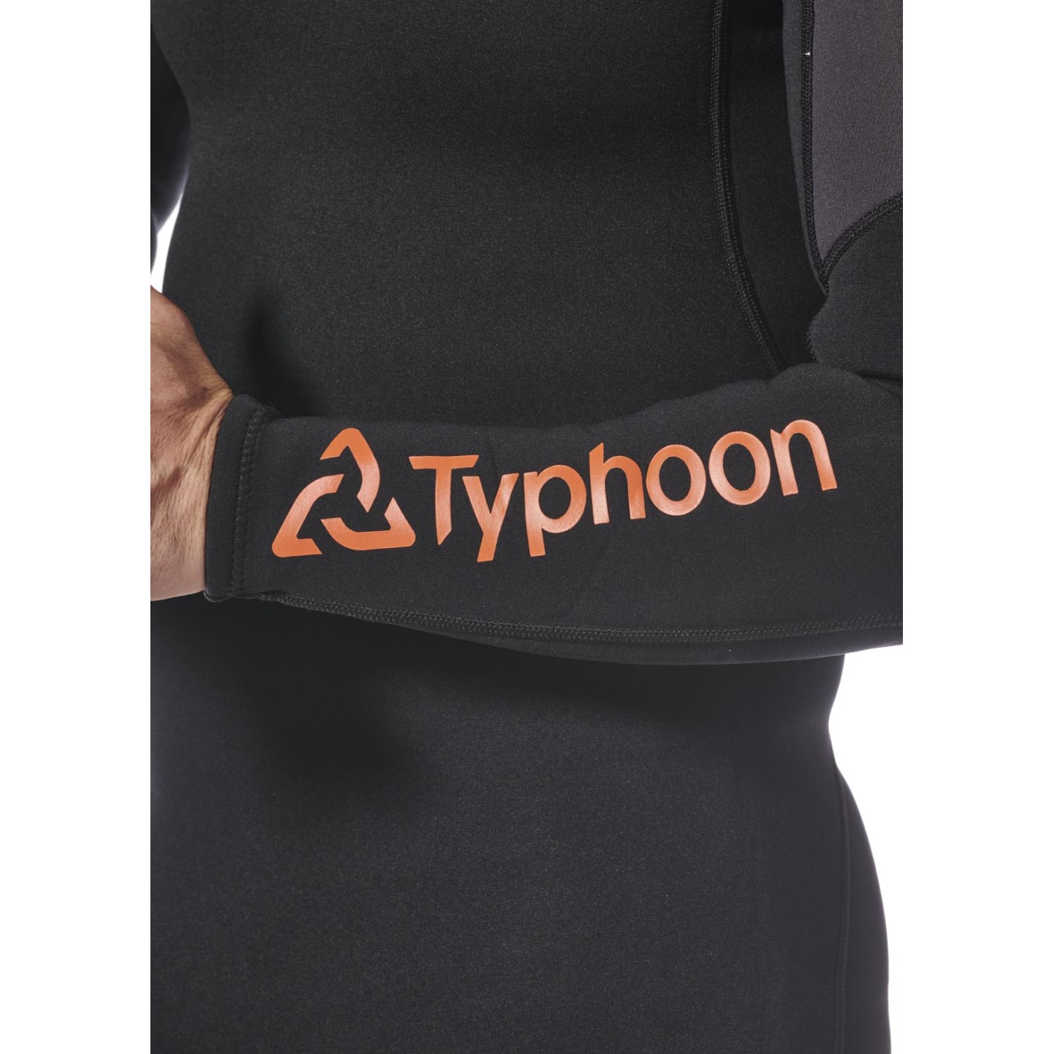 Typhoon Essential 3/2 Mm Neoprenanzug Mit Rückenreißverschluss 2027 - Schwarz/Solar