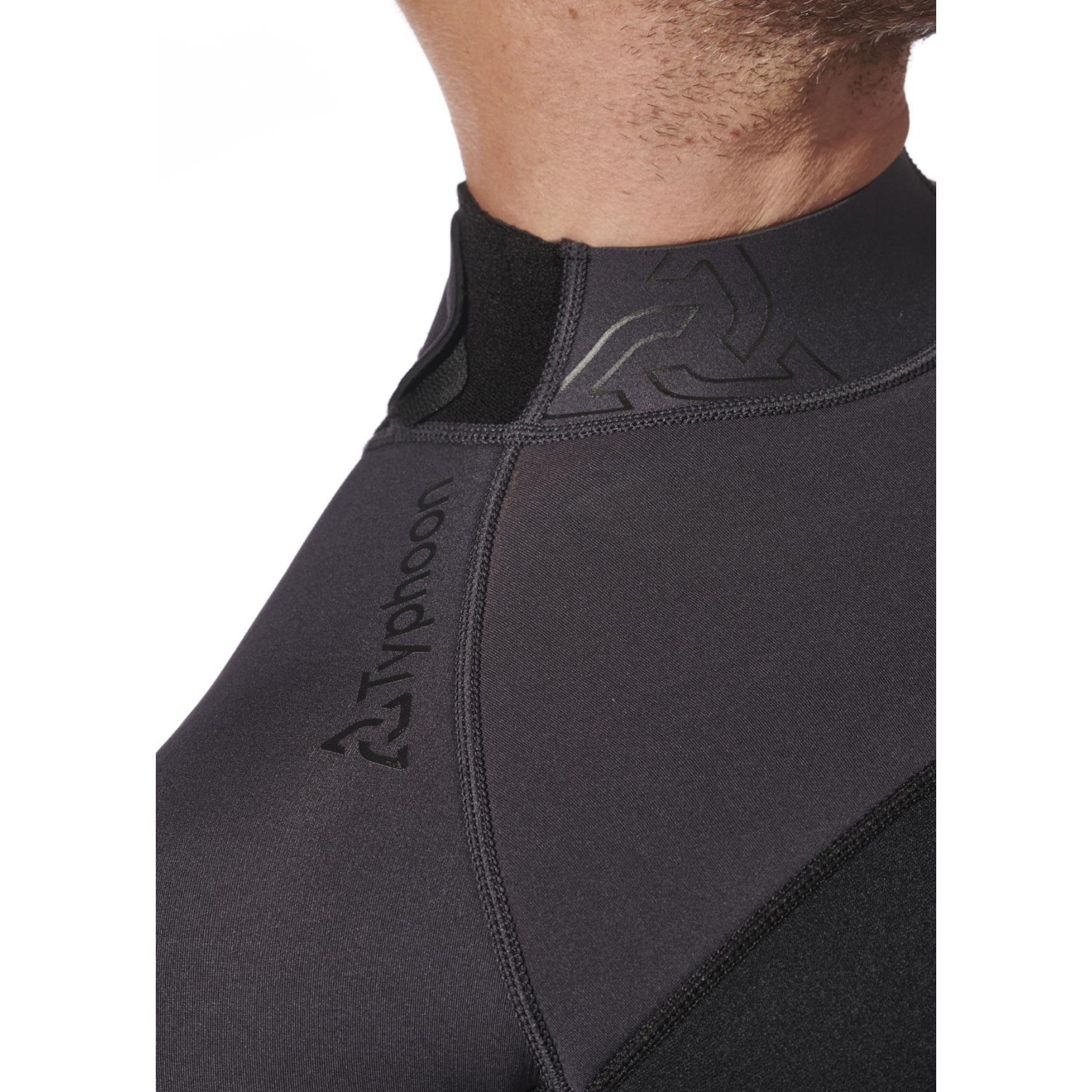 Typhoon Essential 3/2 Mm Neoprenanzug Mit Rückenreißverschluss 2027 - Schwarz/Solar