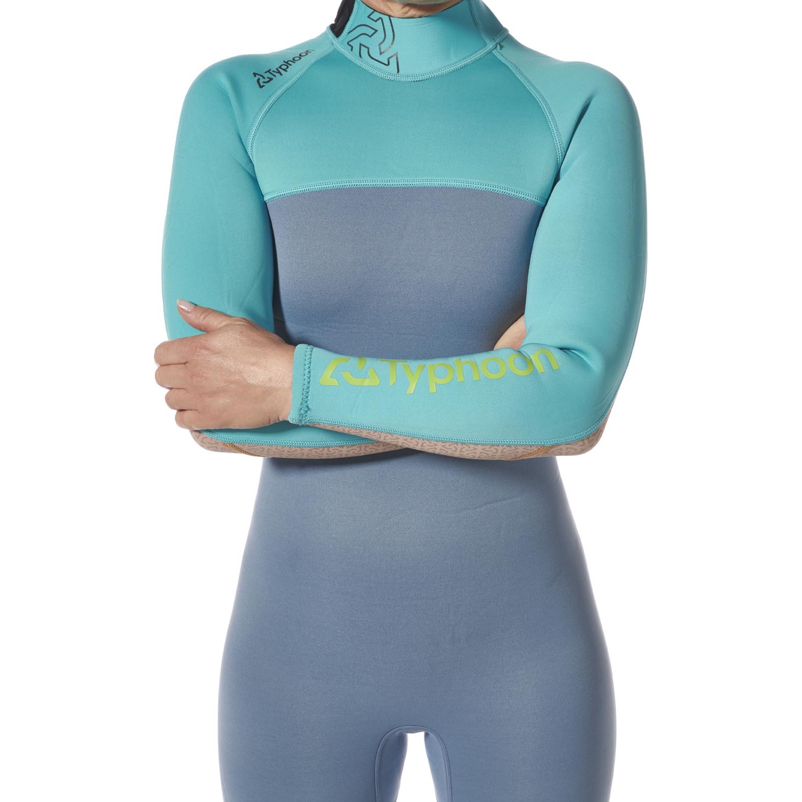 Typhoon Damen Essential 3/2 Mm Neoprenanzug Mit Rückenreißverschluss 2027 - Azurblau/Nimbus