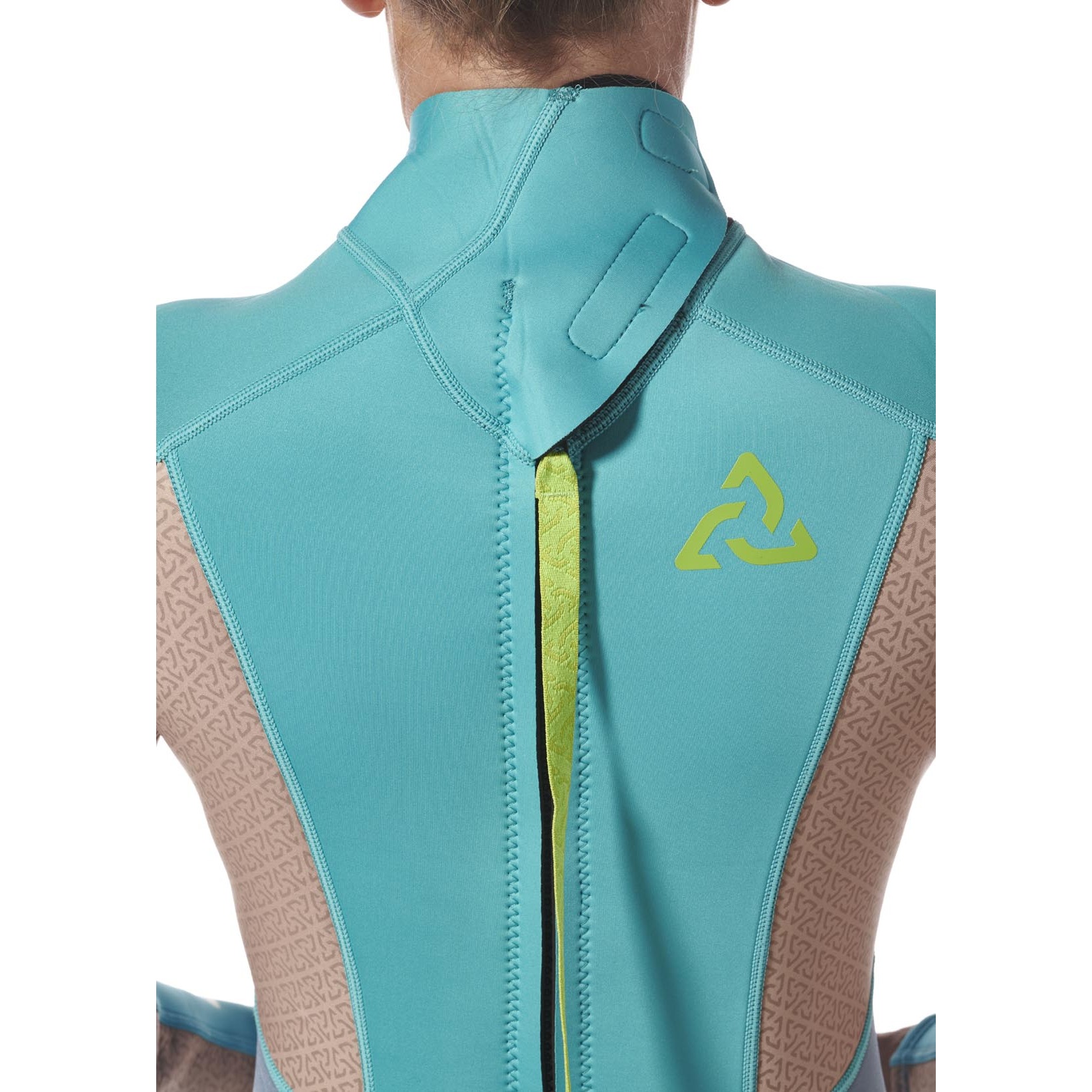 Typhoon Damen Essential 3/2 Mm Neoprenanzug Mit Rückenreißverschluss 2027 - Azurblau/Nimbus