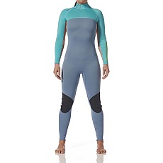 Typhoon Damen Essential 3/2 Mm Neoprenanzug Mit Rückenreißverschluss 2027 - Azurblau/Nimbus