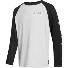 Mystic Bolt Longsleeve Rash Vest  – Weiß/schwarz 240157