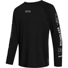 Mystic Bolt Longsleeve Rash Vest  – Weiß/schwarz 240157