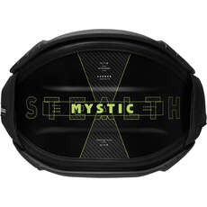 Mystic Stealth Hardshell Kitesurf Harness - Keine Spreizstange - Schwarz/limette 250650