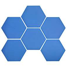 Seadek Hex Pads - 150Mm Rutschfeste Selbstklebende Hex Pads 3Mm - Blau [6Er Pack]