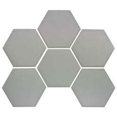 Seadek Hex Pads - 150Mm Rutschfeste Selbstklebende Hex Pads 3Mm - Lt Grey [6Er Pack]