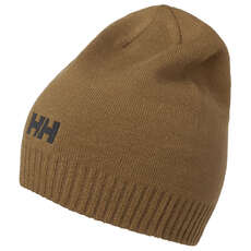 Helly Hansen Brand Beanie - Cedar Brown