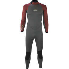 Sola Blaze 5/4Mm Gbs Back Zip Neoprenanzug - Burgunderrot A1502