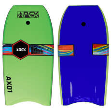 Alder 33 "apex-01 Hdpe Pro Bodyboard - Limette / Blau