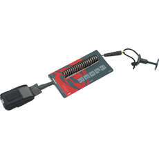 Alder Coiled Bodyboard Wrist Leash - Black