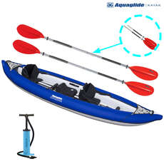 Aquaglide Chinook Xp Tandem Xl 3 Personen Aufblasbarer Kajak - Paket Aquaglide Chinook Xp Tandem Xl 3 Personen Aufblasbarer Kajak - Paket