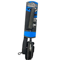 Balin Monster Coil Sup Коленный Поводок 10 Футов - Прозрачный / Черный