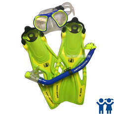 Body Glove Pro Junior M?scara Del Tubo Respirador Y La Aleta Set - Tama?o Reino Unido 9 - 12 El