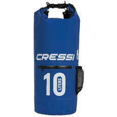 Cressi Dry Bag Rucksack Mit Reißverschlusstasche - 10L - Blau