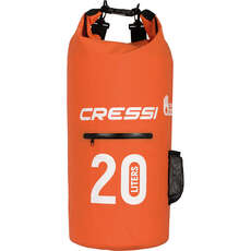 Cressi Dry Bag Rucksack Mit Reißverschlusstasche - 20L - Orange
