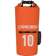 Cressi Dry Bag Rucksack Mit Reißverschlusstasche - 10L - Orange