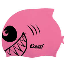 Cressi Kids Shark Silicon Badekappe - Pink