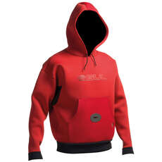 Gul Flexor 5 / 3Mm Neopren Kitesurf Hoody - Rot / Schwarz