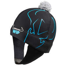 Vorwärts Segeln Neopren Beanie - Schwarz / Blau