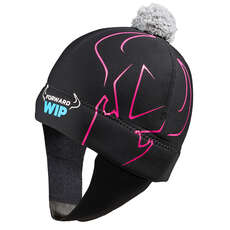 Vorwärts Segeln Neopren Beanie - Schwarz / Pink