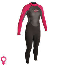Gul Steamer 3mm Womens G-Force Wetsuit - Black/Deep Pink