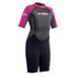 Gul Junior Mädchen G-Force 3Mm Shorty Wetsuit - Schwarz / Deep Pink