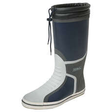 Gul Deck In Voller Länge Segeln Stiefel - Navy / Charcoal