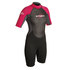 Gul Frauen G-Force Flatlock Shorty 3Mm Wetsuit - Schwarz / Pink