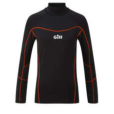 2023 Gill Junior Hydrophobe Langarmshirt - Schwarz - 5006J