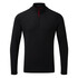Gill Herren Uv Tec Langarmshirt Mit Reißverschluss Am Hals - Schwarz