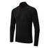 Gill Herren Uv Tec Langarmshirt Mit Reißverschluss Am Hals - Schwarz