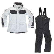 Gill Coast Sailing Jacket & Pantaloni Kit Combo - Argento