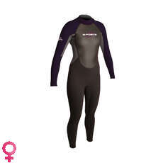 Gul Frauen G-Force 3Mm Steamer Wetsuit - Schwarz / Violett