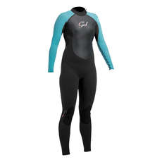 Gul Junior Mädchen Response 3 / 2Mm Wetsuit - Schwarz / Turq
