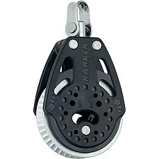 Harken 2169 Bloc à cliquet Carbo 57 mm - Pivotant - 2 poignées