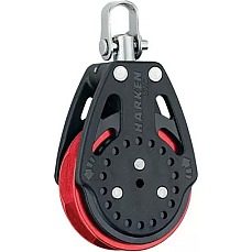 Harken 2625 57mm Carbo Ratchamatic Block - Rosso - Girevole
