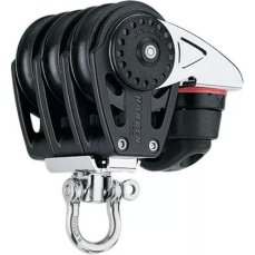 Harken 2645 Blocco Triplo In Carbonio Da 40 Mm - Girella E Tacchetto A Camma
