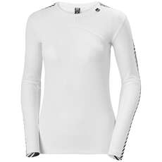 Helly Hansen Damen Lifa Crew Thermoshirt - Weiß 48326