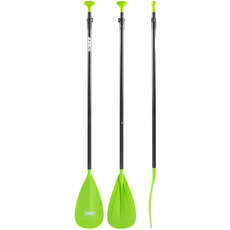 Jobe Aluminium 3 Piece SUP Paddle  - Lime