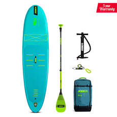 Jobe Aero Nera Lite 10.6 Aufblasbares Sup & Fiberglas-Paddel-Paket - Blaugrün
