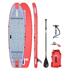 Jobe Lena 10.6 Yoga Aufblasbare Sup Paddle Board Paket - Rot
