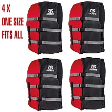 Jobe Universelle Schwimmhilfe / Ski Impact Weste Paket [4 Westen]