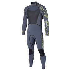 Mystic Black Star 3/2 Backzip Kitesurfing Wetsuit 2014 - Grey
