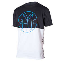 Mystic Drip Kitesurfen Ss Quickdry - Schwarz / Weiß