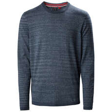 Musto Amalgam Crew Neck Knit - Navy/White - LMKN101-598