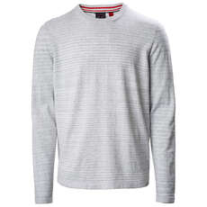 Musto Amalgam Crew Neck Knit - Grey/White - LMKN101-949