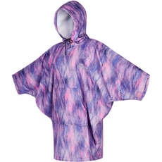 Mystic Womens Poncho  - Schwarz / Lila 210137