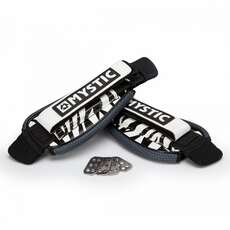 Mystic Kitesurfing Footstrap Set Regolabile - Nero / Bianco