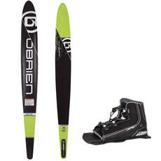 Obrien Siege 69 "slalom Waterski & Z9 Binding - Зеленый